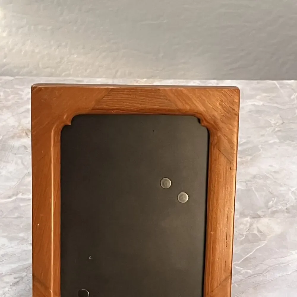 Vintage Wooden Frame Table Top Wall Oak Wood 5 x 7 inch Modern MCM